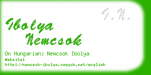ibolya nemcsok business card